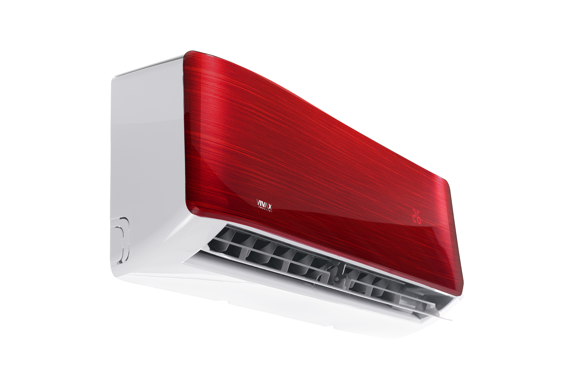 AIRE ACONDICIONADO DE DISEÑO VIVAX R+ ACP-12CH35AERI+ R32 ROJO