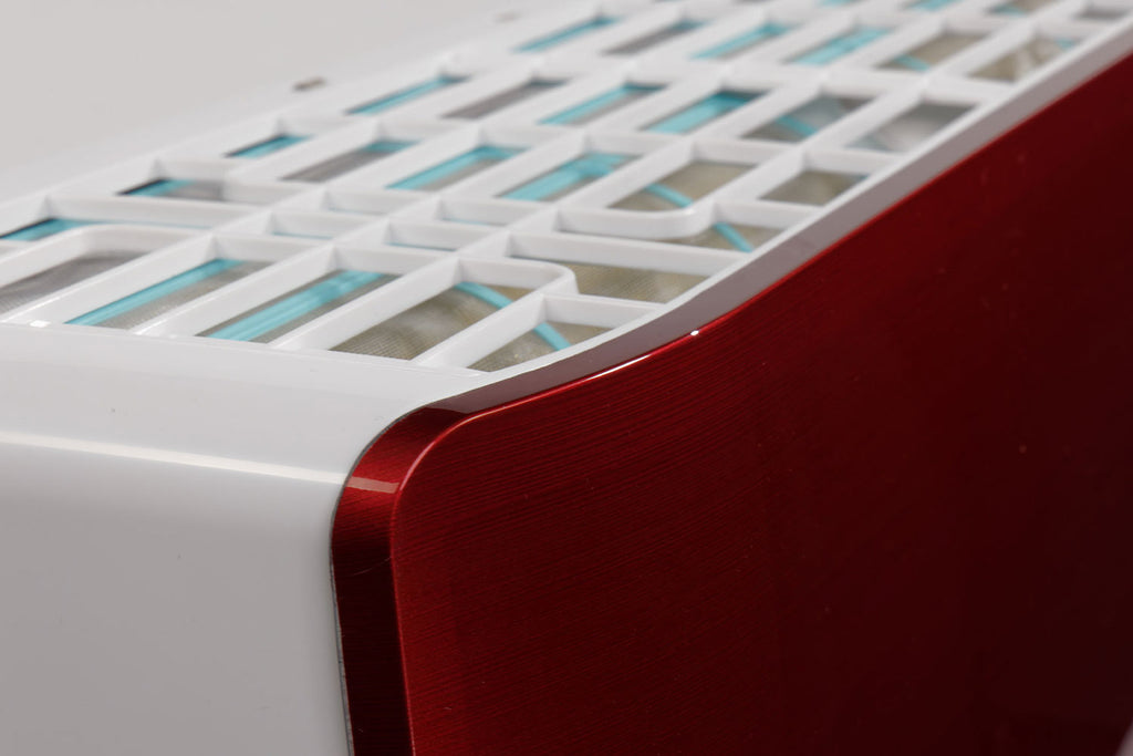 AIRE ACONDICIONADO DE DISEÑO VIVAX R+ ACP-12CH35AERI+ R32 ROJO